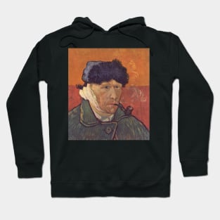 Self-portrait with Bandaged Ear and Pipe - Vincent Van Gogh Hoodie